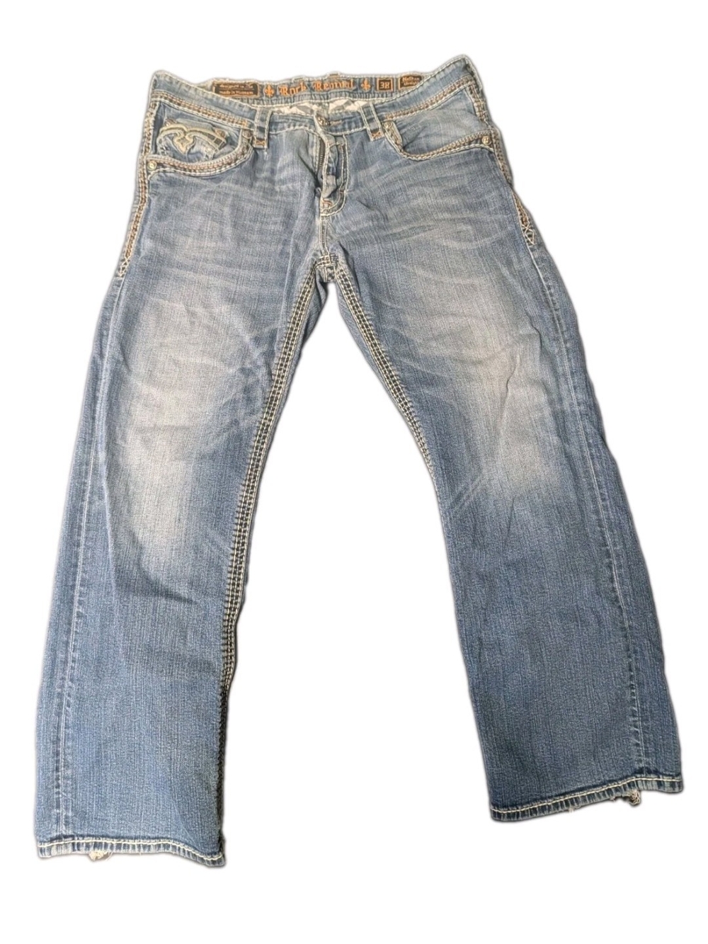 Rock Revival Light Blue Men's Relaxed Jeans